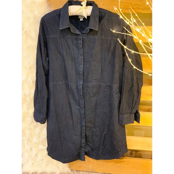 Denim Button Up Dress - Picture 2 of 3